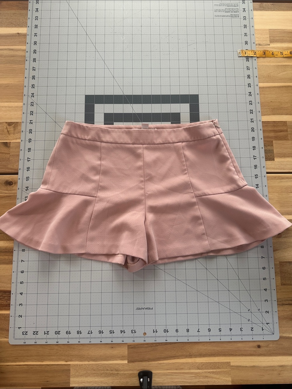 Forever 21 Blush Pink Ruffle Hem Skort Shorts